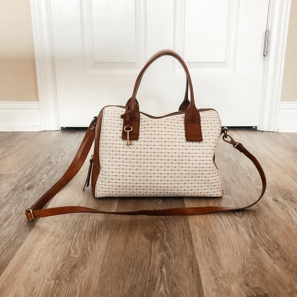 Fossil leather tote bag/purse